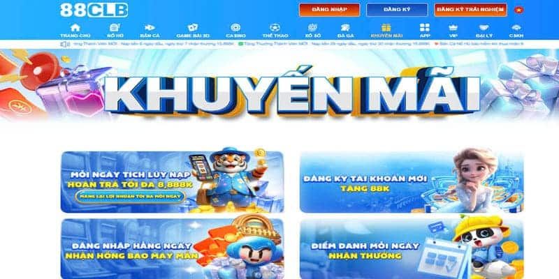 Một vài ưu đãi hấp dẫn khi người chơi nạp tiền 88CLB thành công